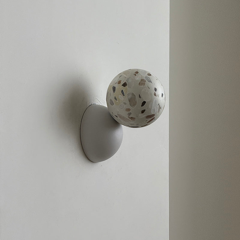 Callisto Eclipse Wall Lamp – Natural Stone & Metallic Eclipse Wall Sconce