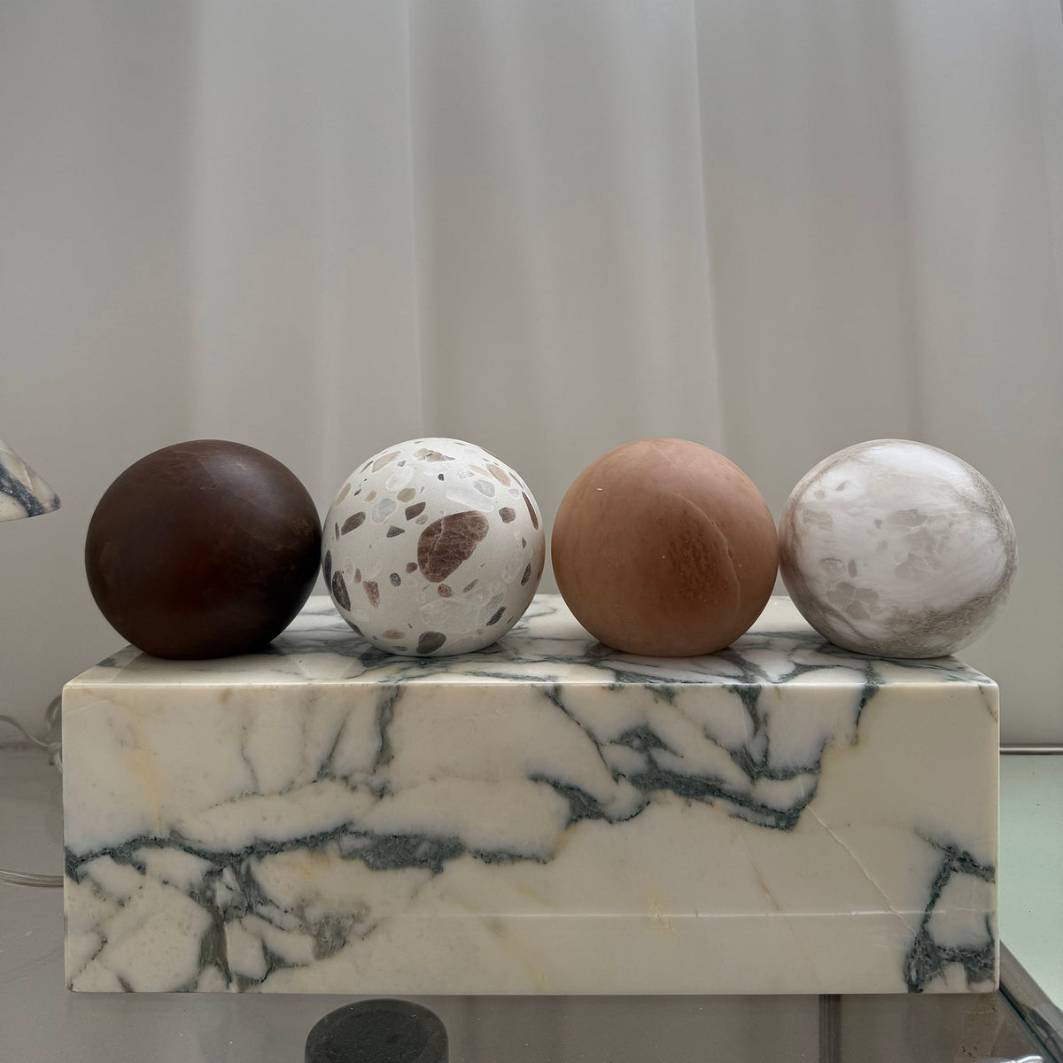Callisto Eclipse Wall Lamp – Natural Stone & Metallic Eclipse Wall Sconce