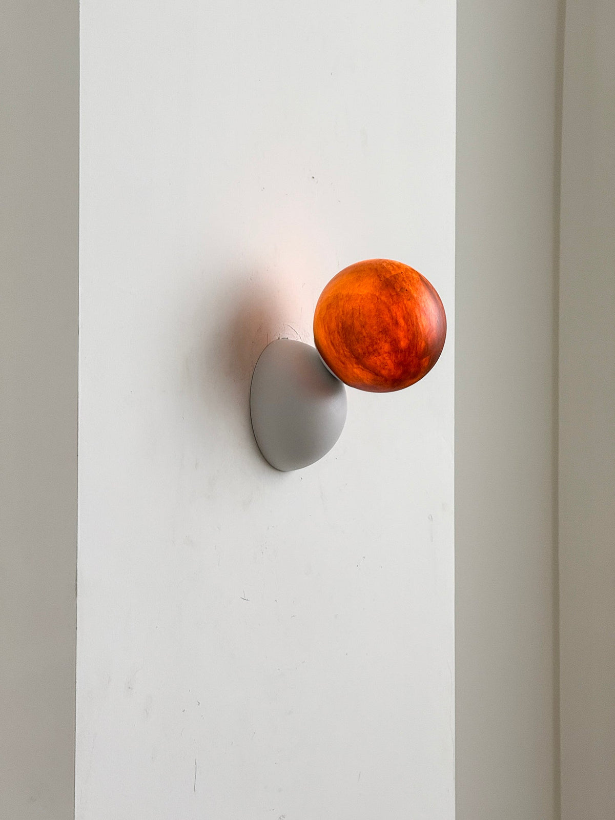 Callisto Eclipse Wall Lamp – Natural Stone & Metallic Eclipse Wall Sconce