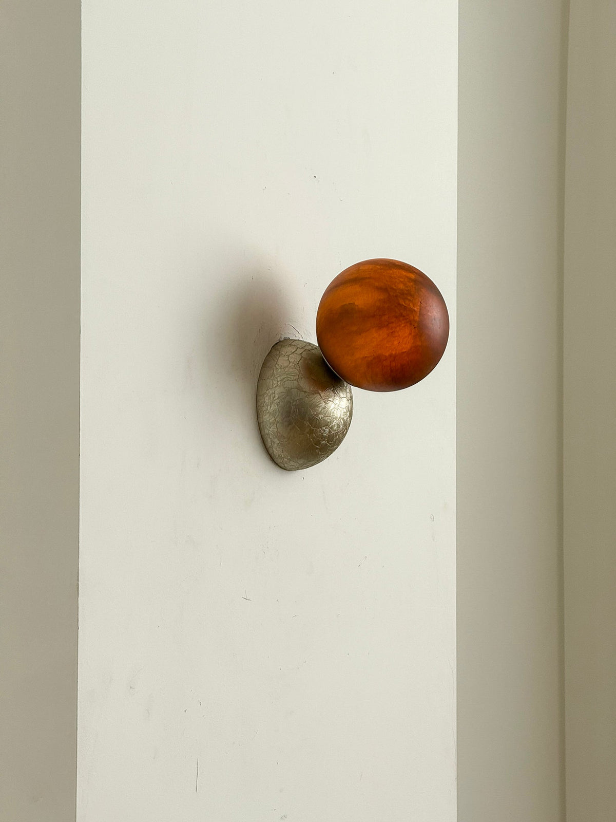 Callisto Eclipse Wall Lamp – Natural Stone & Metallic Eclipse Wall Sconce