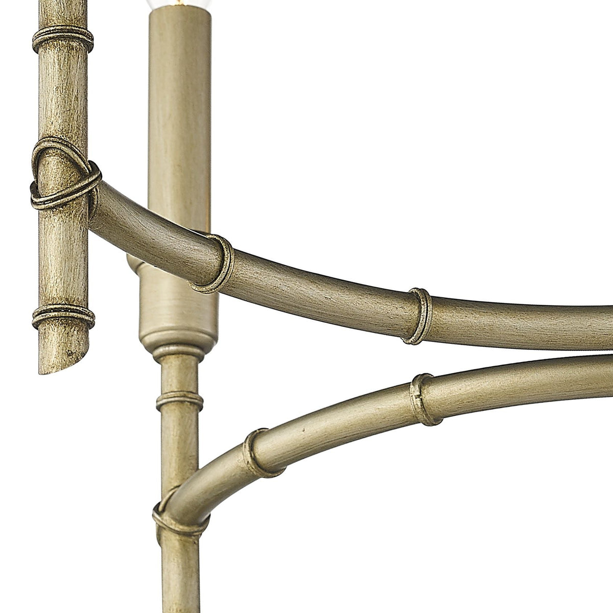 Cambay Chandelier – Bamboo-Node Detailed Brass Candelabra Chandelier