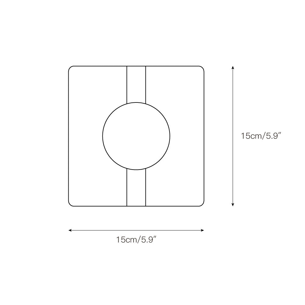 Camera Travertine Wall Lamp – Square Beige Natural Travertine LED Wall Sconce