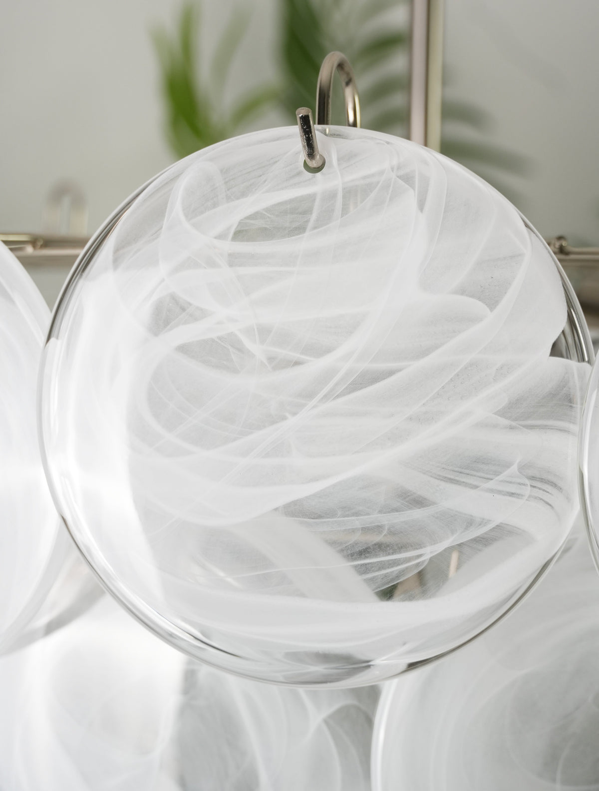 Camisa Murano Glass Chandelier – Hand-Blown Murano-Style Colored Glass Disc Chandelier