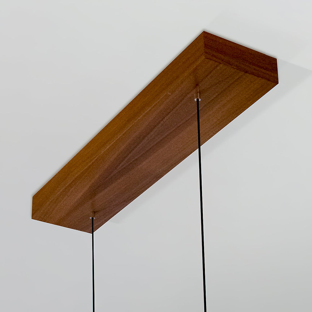 Camur Linear Pendant Light – Sculptural Sweeping Wave Wooden Linear LED Pendant