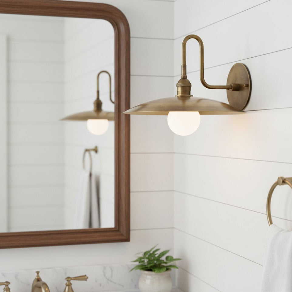 Cantina Wall Lamp – Parisian Modern Articulated Antique Brass Wall Sconce