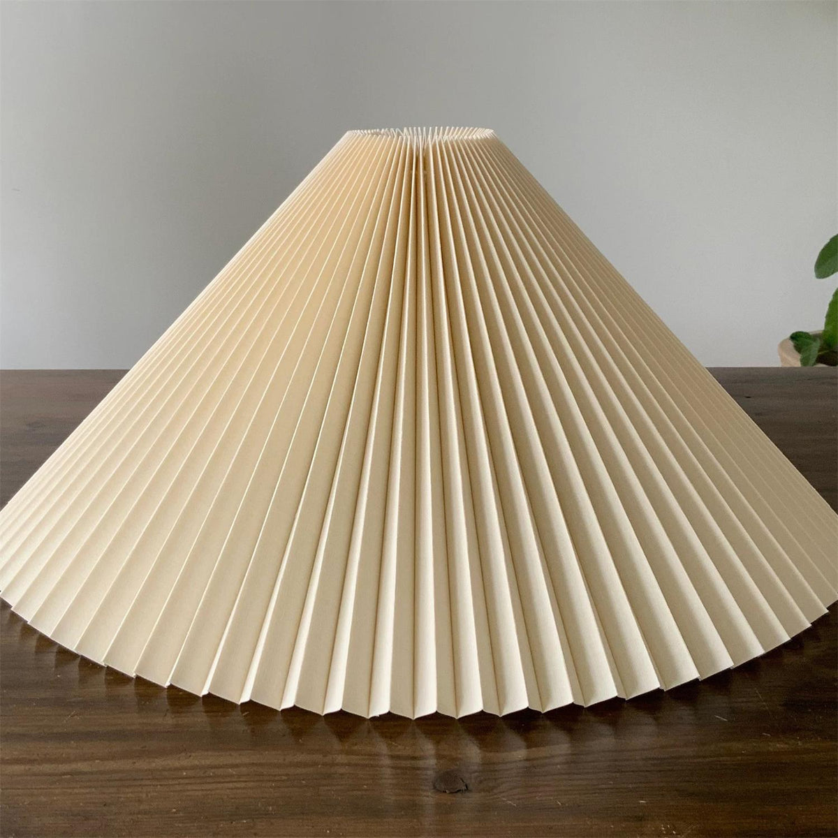 Caprani Floor Lamp – 1970s Scandinavian Bentwood & Pleated Linen Floor Lamp