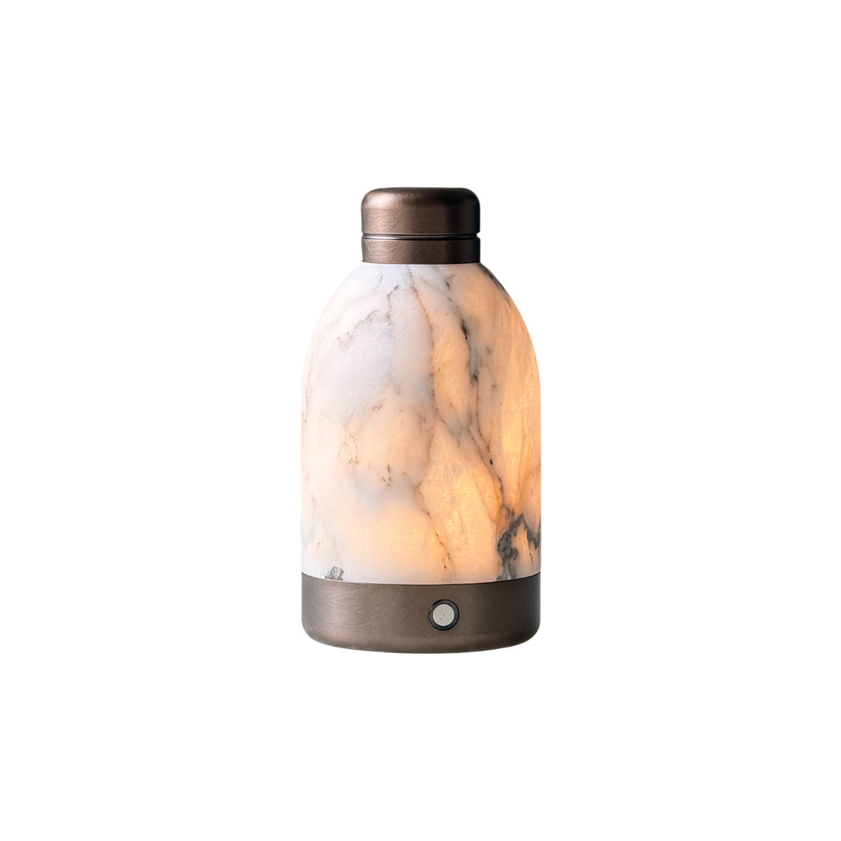 Capsule Marble Table Lamp (Built-in Battery) – Cordless Alabaster & Marble Rechargeable Accent Light