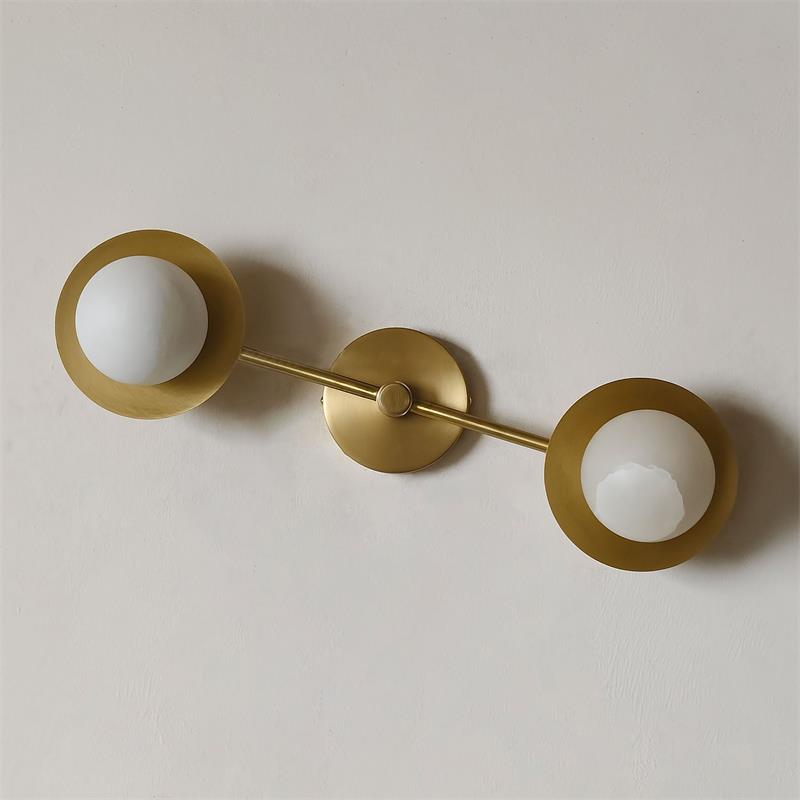 Cara Alabaster Wall Lamp – Sleek Brass & Translucent Natural Alabaster Wall Sconce