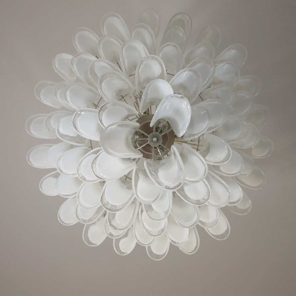 Caramello Petal Chandelier – Cascading Glass Petal Statement Chandelier