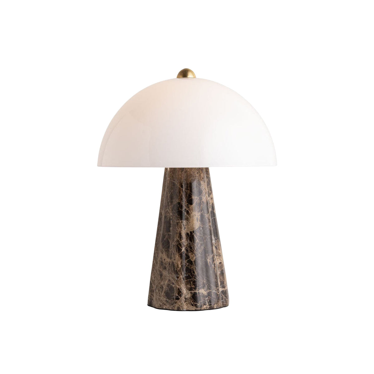 Carme Table Lamp – Celestial Marble Base & Glass Globe LED Accent Lamp