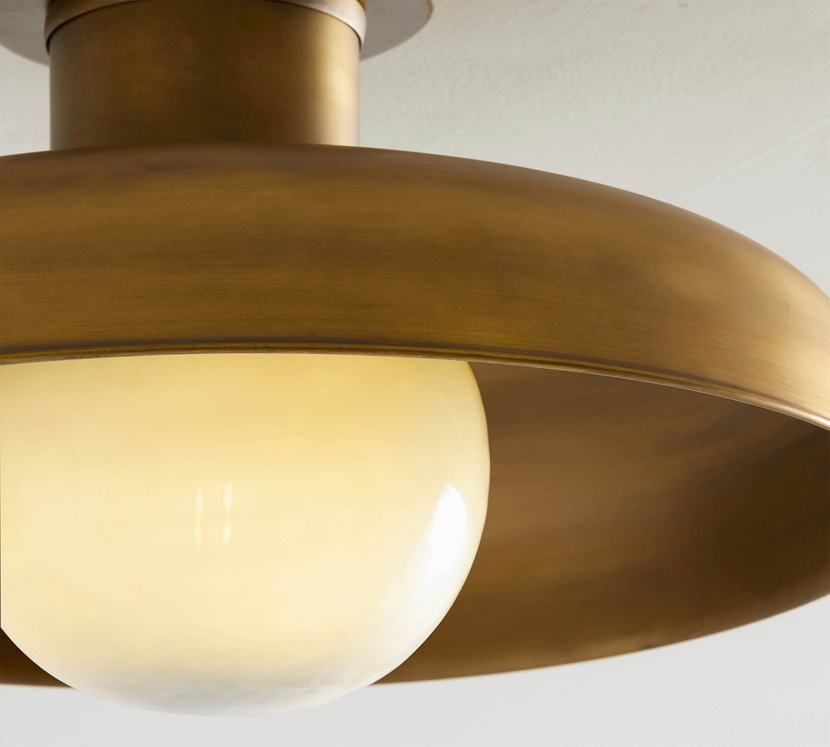 Cadence Semi Flush Ceiling Lamp – Mid-Century Danish Modern Dome Ceiling Light