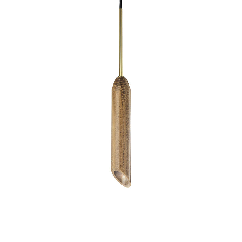 Carnival Marble Pendant Lamp – Cylindrical Marble & Travertine Spot Pendant Light