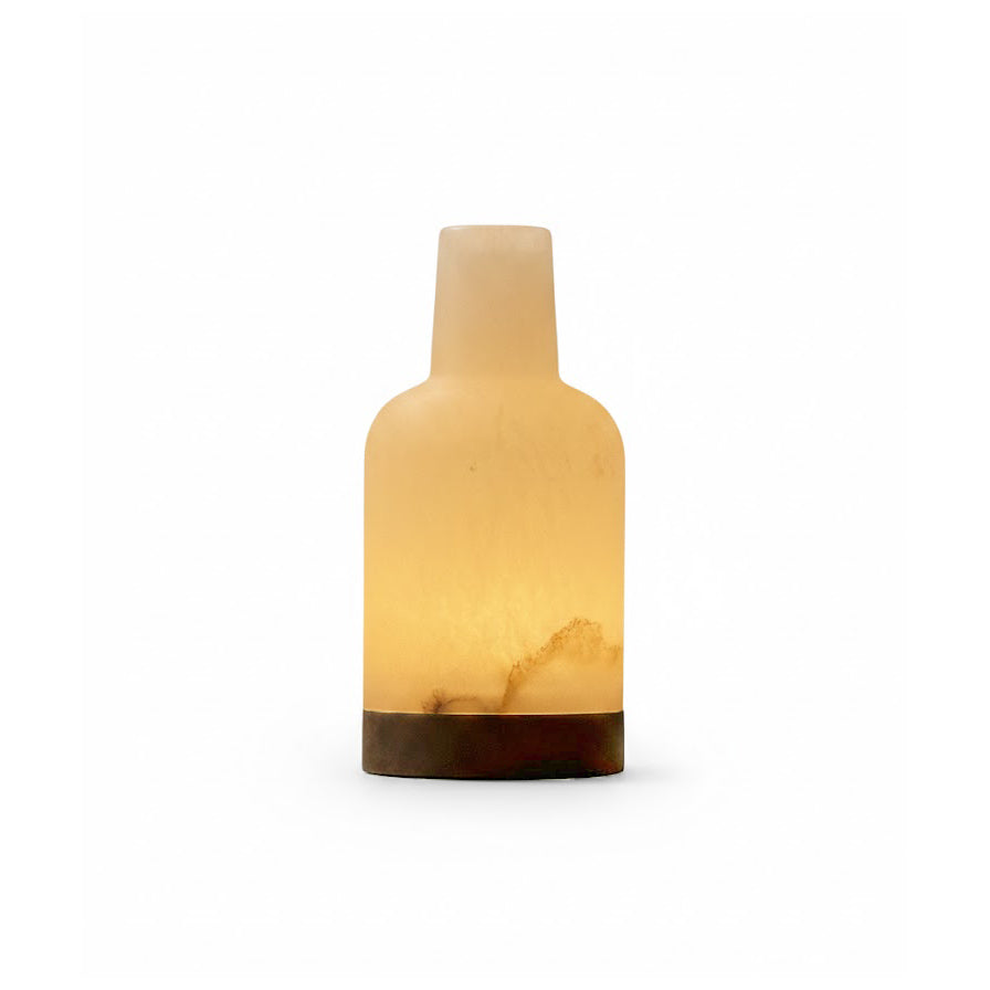 Carpyen Alabast Table Lamp (Built-in Battery) – Rechargeable Natural Alabaster Wireless Accent Light