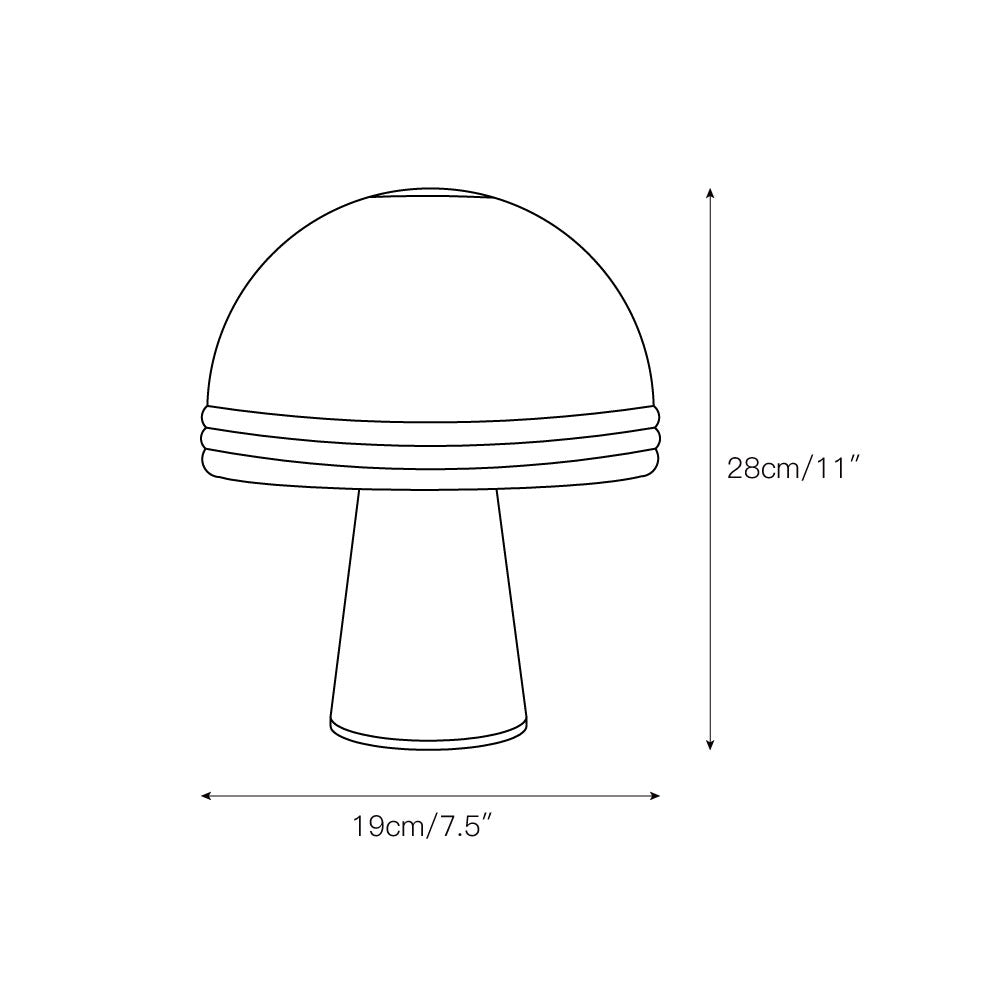 Cassie Table Lamp – Green Marble Base & Rippled Acrylic Dome Accent Lamp