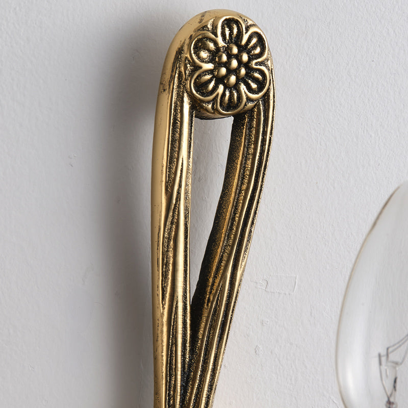 Cast Brass Sconce – Neo-Classical Rope & Tassel Solid Brass Sconce