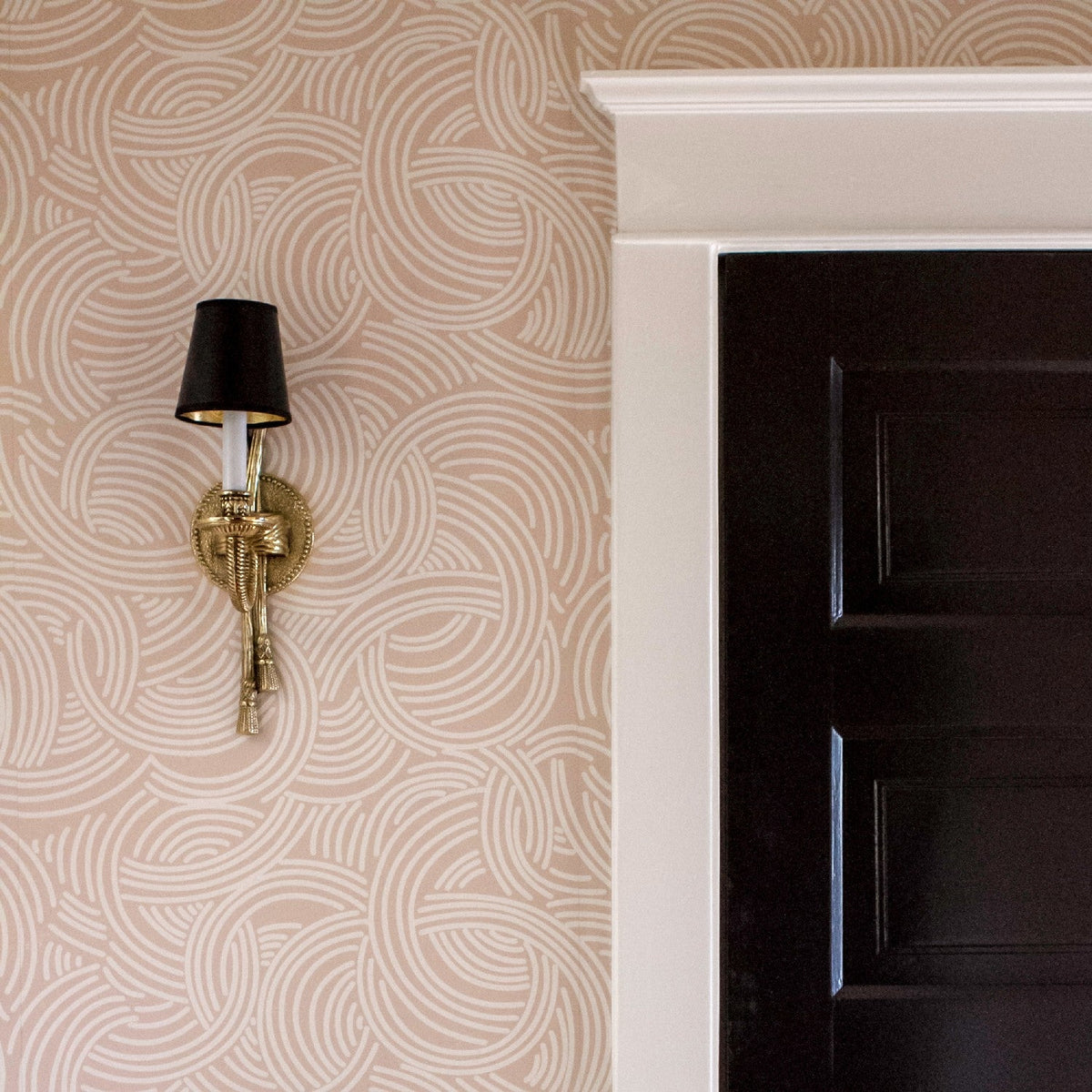 Cast Brass Sconce – Neo-Classical Rope & Tassel Solid Brass Sconce
