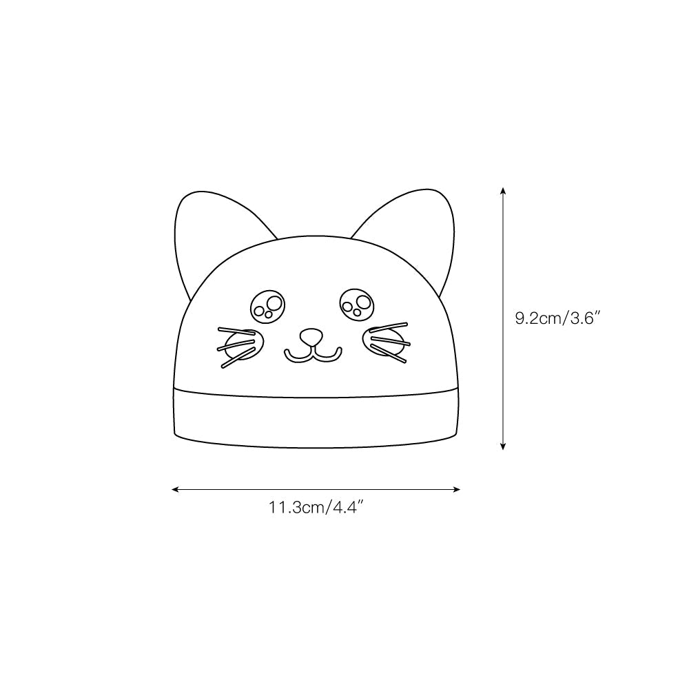 Cat Mouse Clock Night Light - Rechargeable Silicone LED Alarm Clock | Tail-Rotating Dimmer & Sound Activated Display