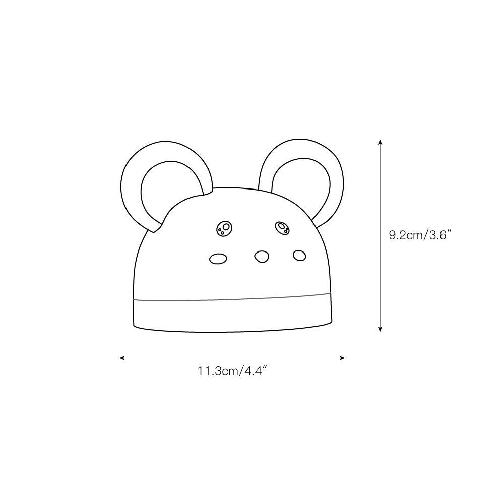 Cat Mouse Clock Night Light - Rechargeable Silicone LED Alarm Clock | Tail-Rotating Dimmer & Sound Activated Display