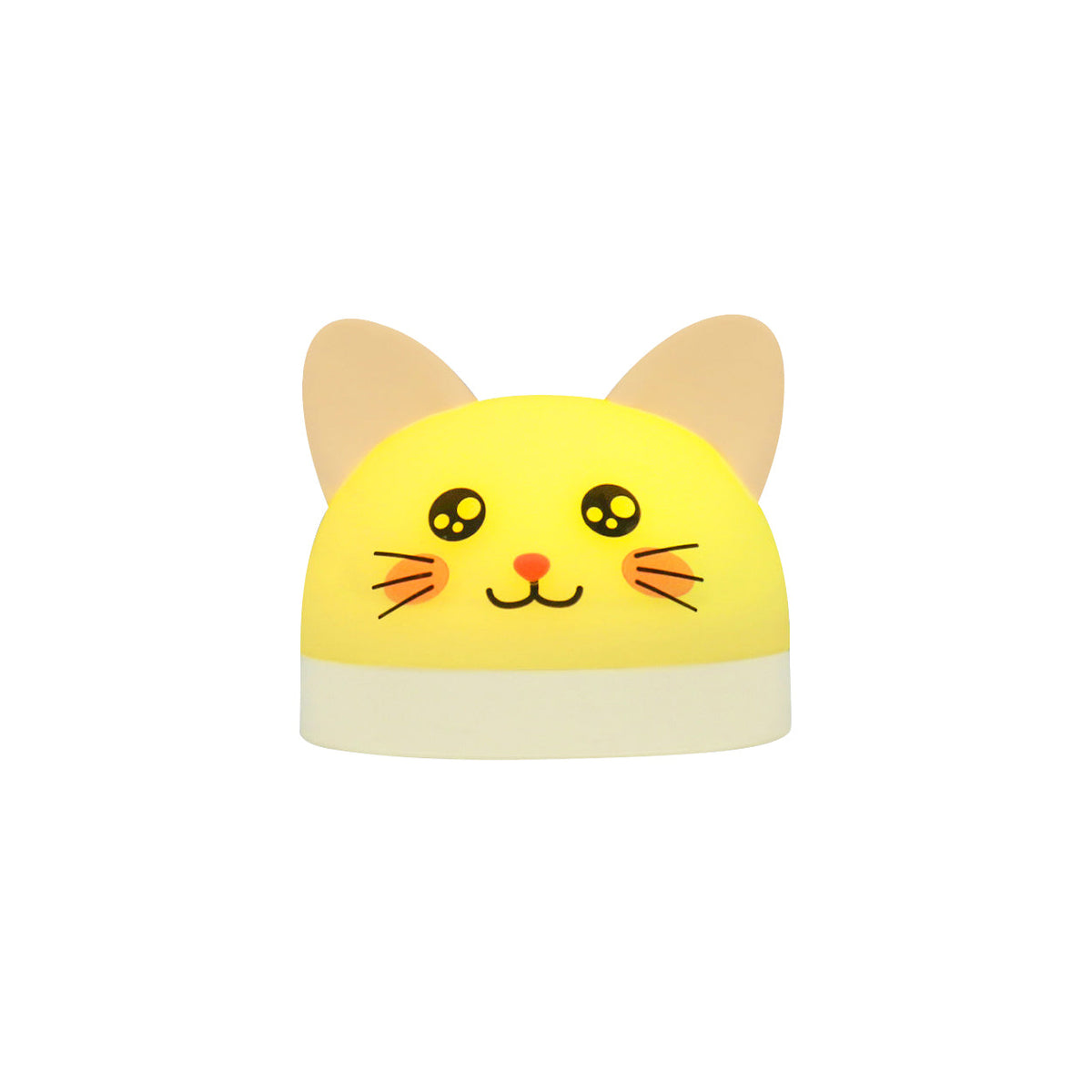 Cat Mouse Clock Night Light - Rechargeable Silicone LED Alarm Clock | Tail-Rotating Dimmer & Sound Activated Display