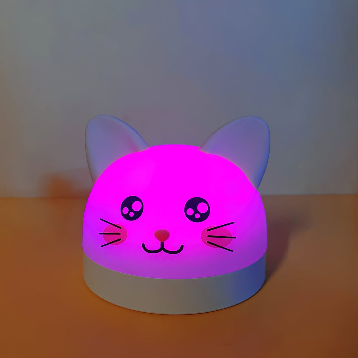 Cat Mouse Clock Night Light - Rechargeable Silicone LED Alarm Clock | Tail-Rotating Dimmer & Sound Activated Display