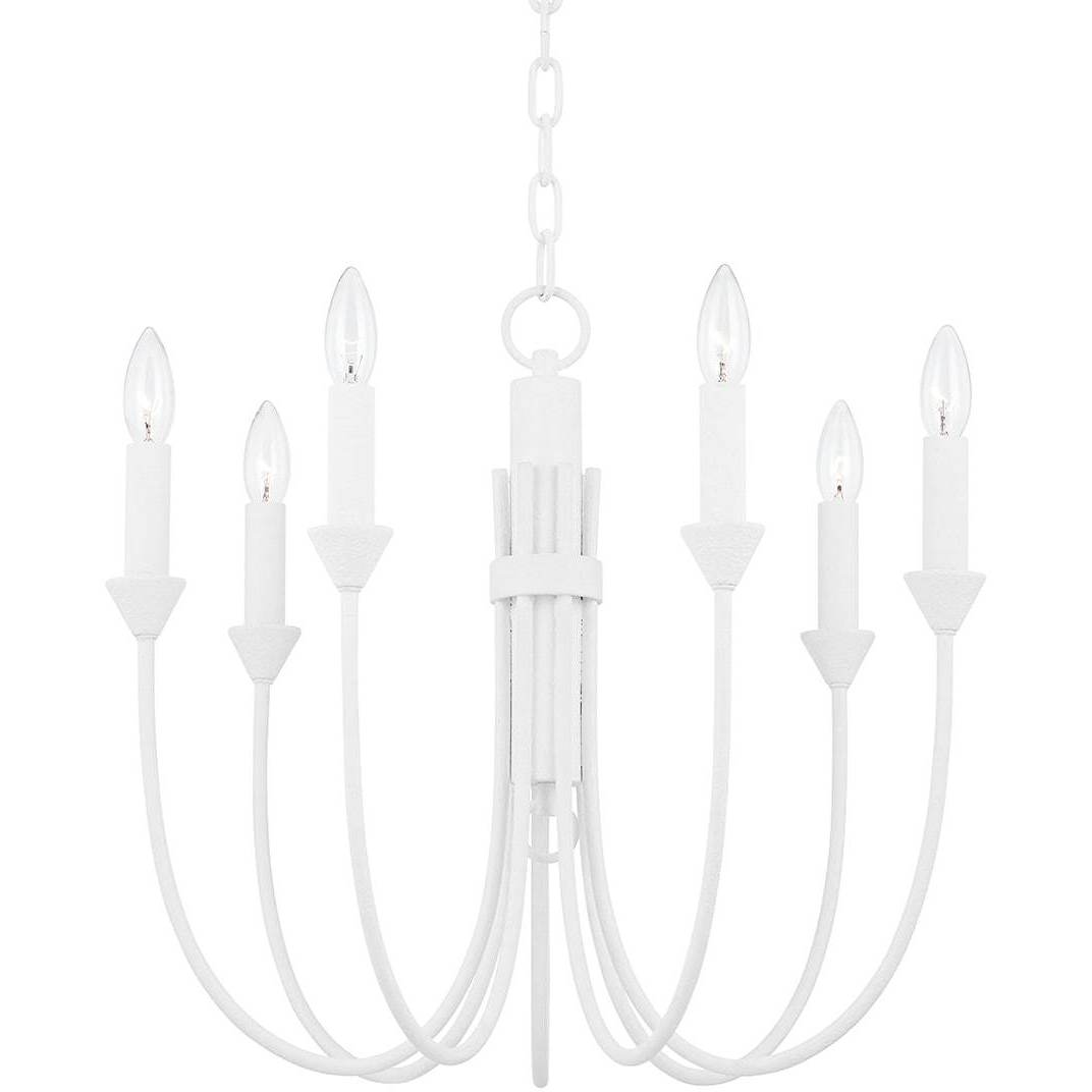 Cate Chandelier – Swooping Brass Arm Multi-Light Statement Chandelier