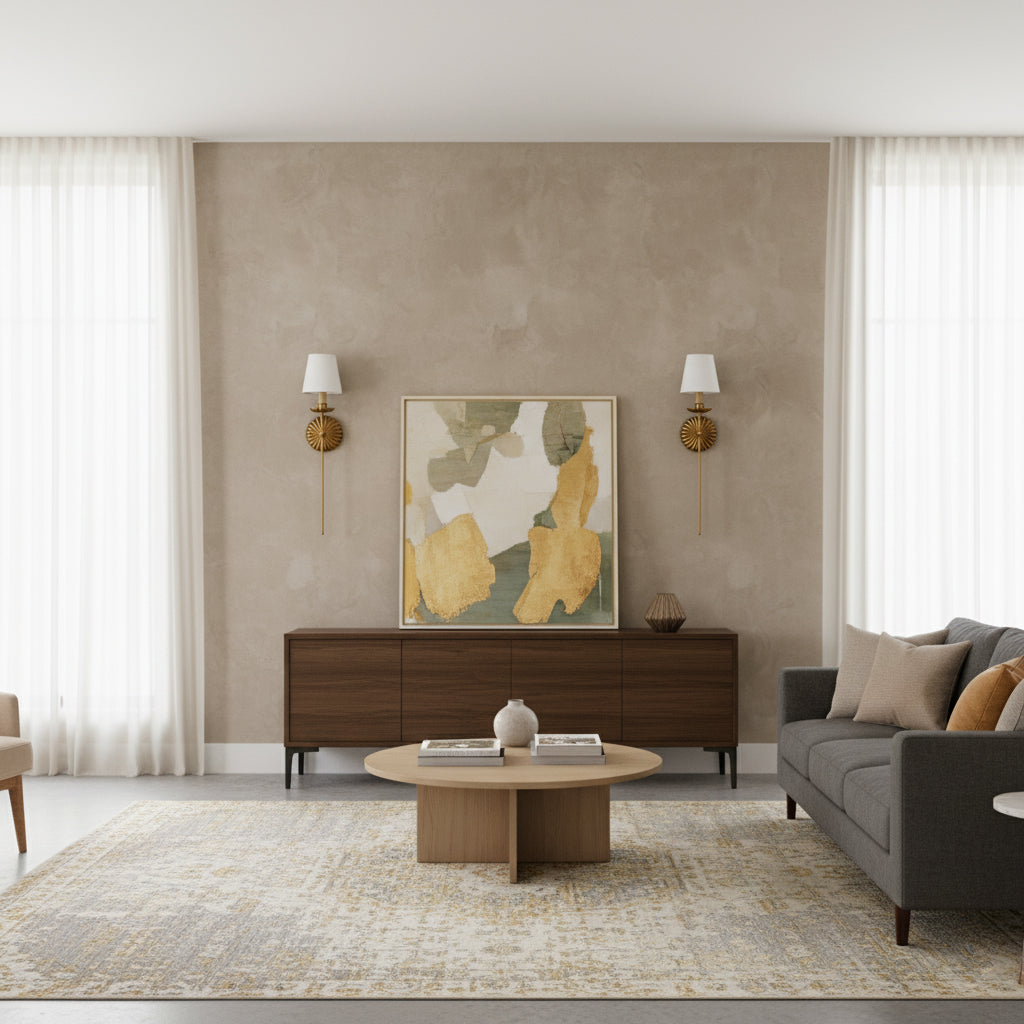 Catina Wall Lamp - Luxury Antique Gold Leaf 2-Light Sconce