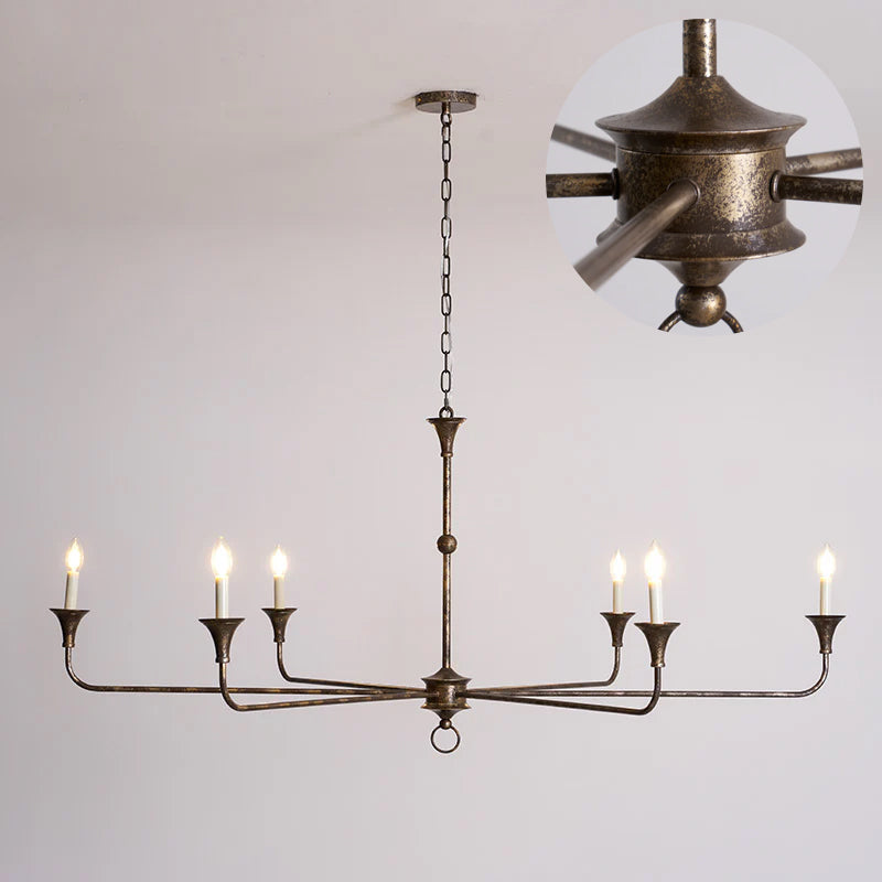 Cecil Chandelier – Minimalist Fluid Arm Candelabra Chandelier