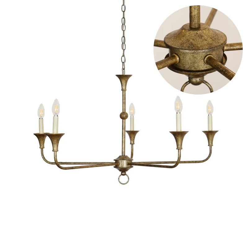 Cecil Chandelier – Minimalist Fluid Arm Candelabra Chandelier