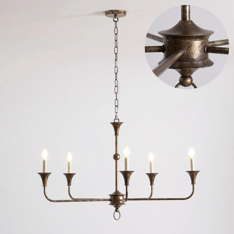 Cecil Chandelier – Minimalist Fluid Arm Candelabra Chandelier