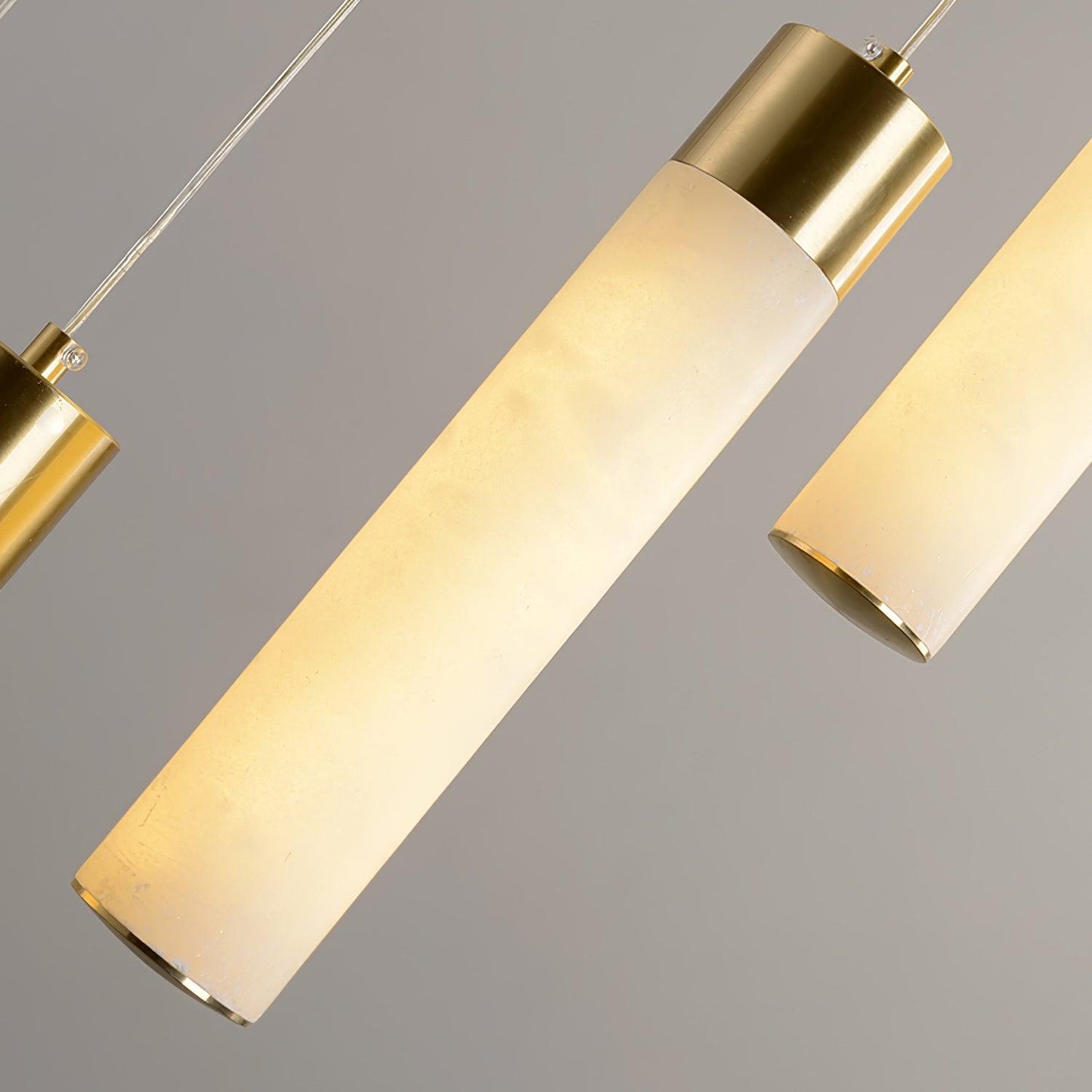 Celestial Alabaster Cascade Chandelier - Modern Luxury LED Multi-Light Stone Cluster