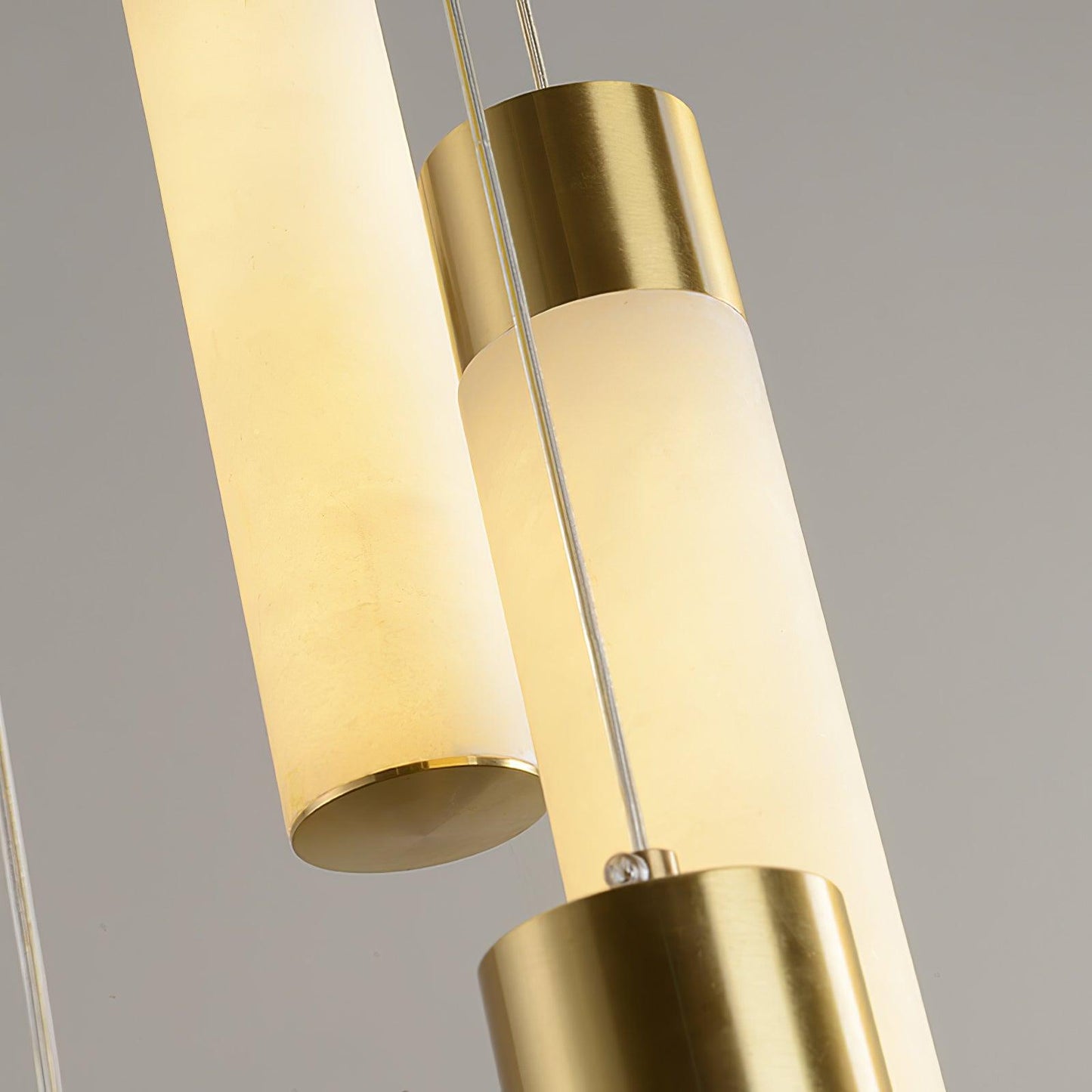 Celestial Alabaster Cascade Chandelier - Modern Luxury LED Multi-Light Stone Cluster