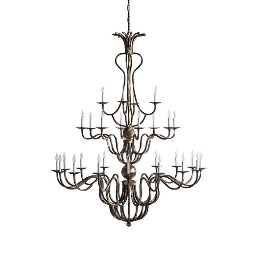 Celine Chandelier - Luxurious Corinthian Style Multi-Light Candle Chandelier
