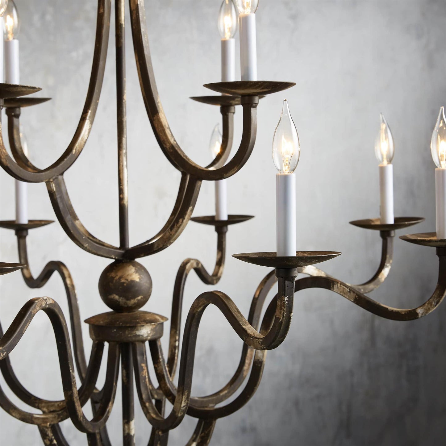 Celine Chandelier - Luxurious Corinthian Style Multi-Light Candle Chandelier
