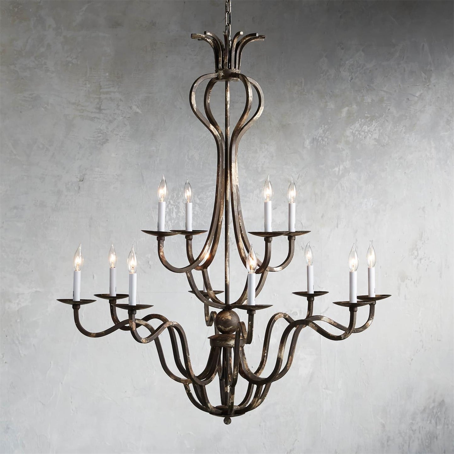 Celine Chandelier - Luxurious Corinthian Style Multi-Light Candle Chandelier