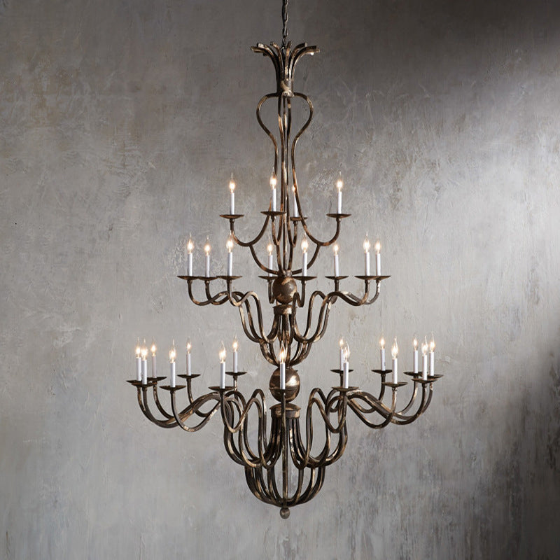 Celine Chandelier - Luxurious Corinthian Style Multi-Light Candle Chandelier