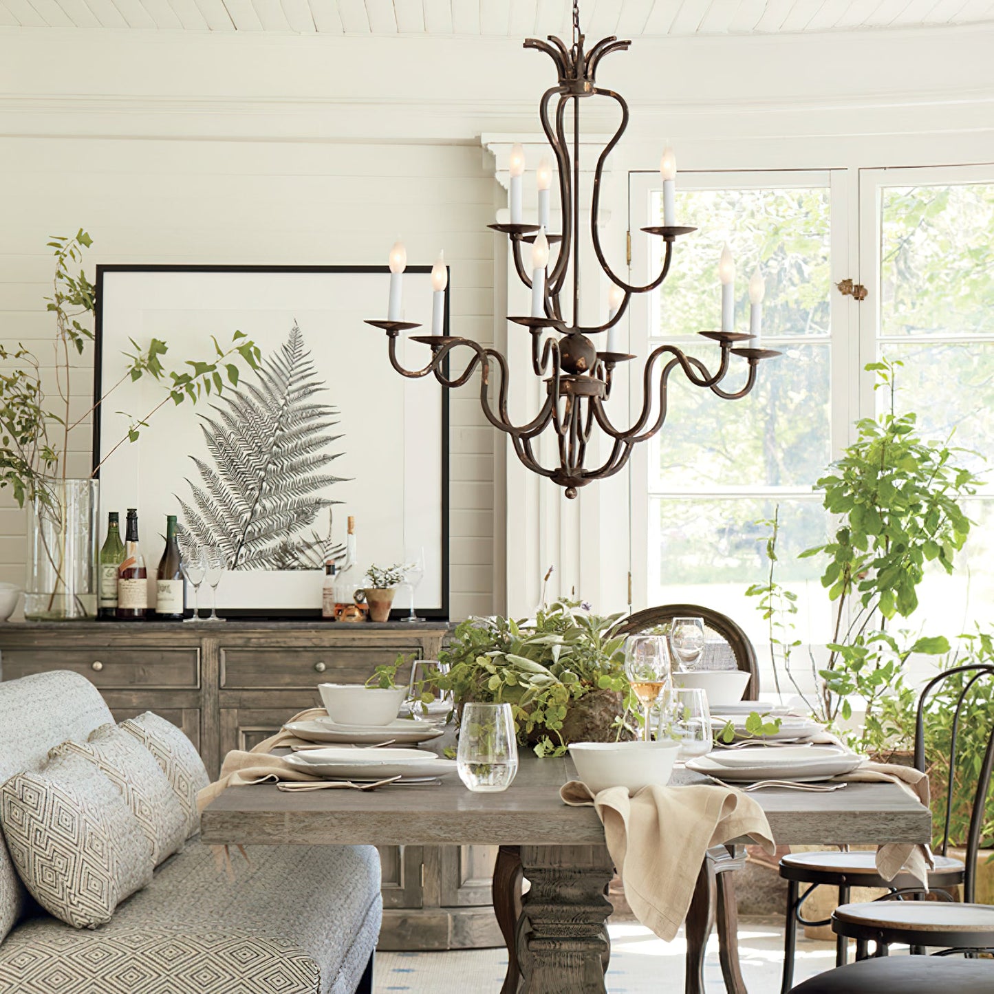 Celine Chandelier - Luxurious Corinthian Style Multi-Light Candle Chandelier
