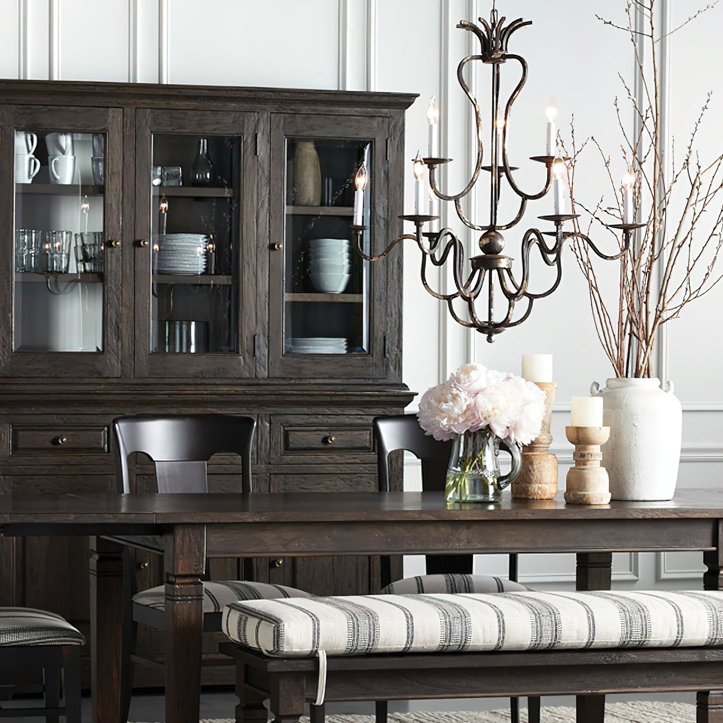 Celine Chandelier - Luxurious Corinthian Style Multi-Light Candle Chandelier