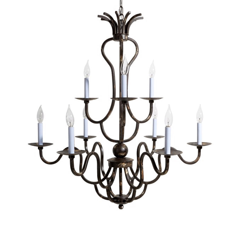 Celine Chandelier - Luxurious Corinthian Style Multi-Light Candle Chandelier