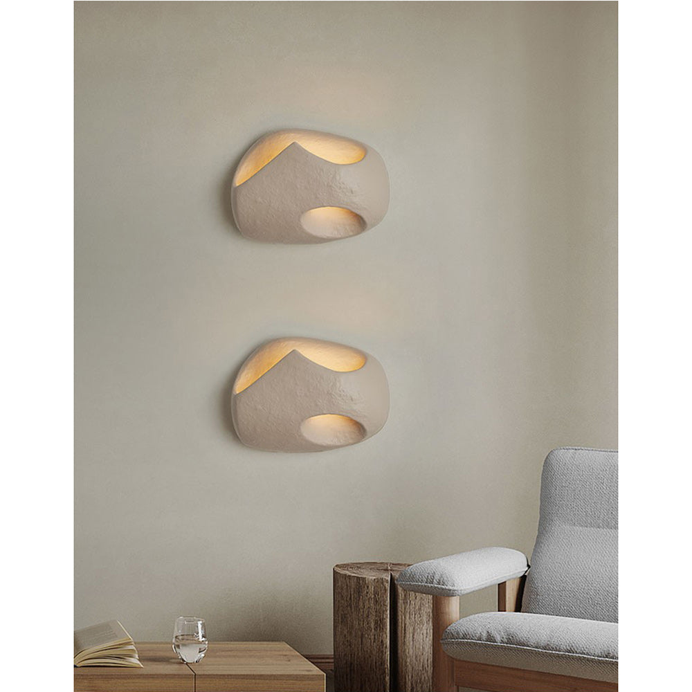 Cement Hollow Wall Lamp - Modern Minimalist Architectural Concrete Sconce