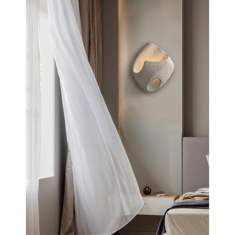 Cement Hollow Wall Lamp - Modern Minimalist Architectural Concrete Sconce