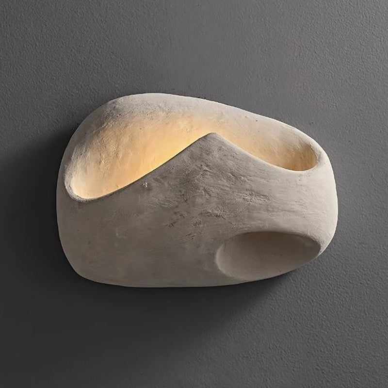 Cement Hollow Wall Lamp - Modern Minimalist Architectural Concrete Sconce