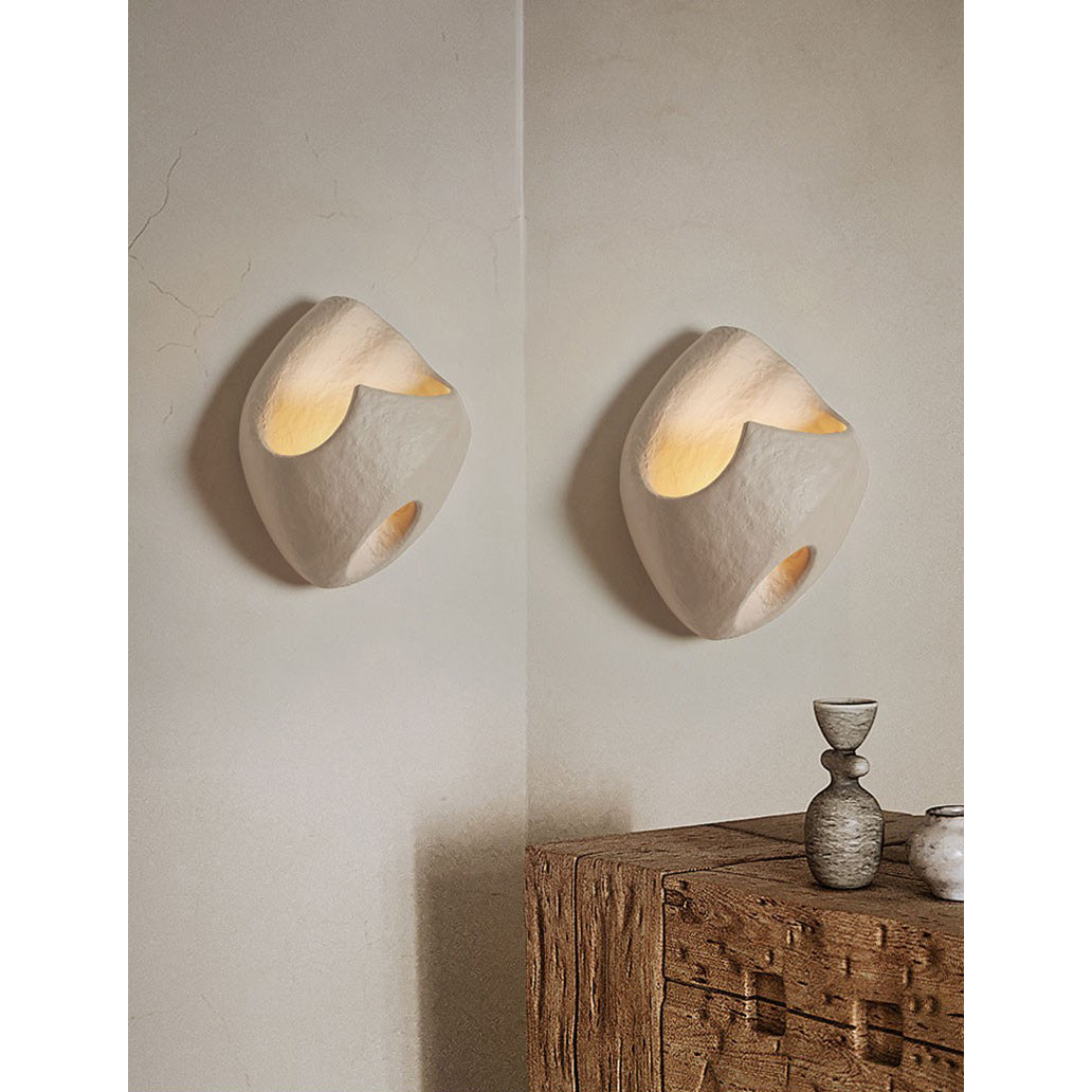 Cement Hollow Wall Lamp - Modern Minimalist Architectural Concrete Sconce