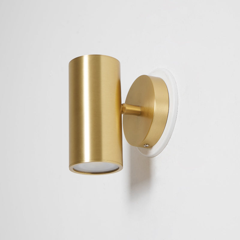 Champeaux Sconce - Minimalist Solid Brass Industrial Cylinder Wall Light