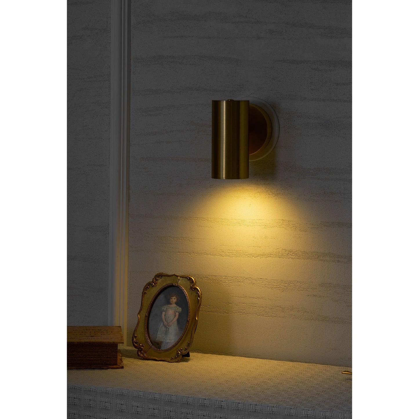 Champeaux Sconce - Minimalist Solid Brass Industrial Cylinder Wall Light