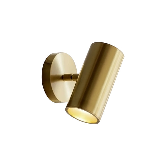 Champeaux Sconce - Minimalist Solid Brass Industrial Cylinder Wall Light