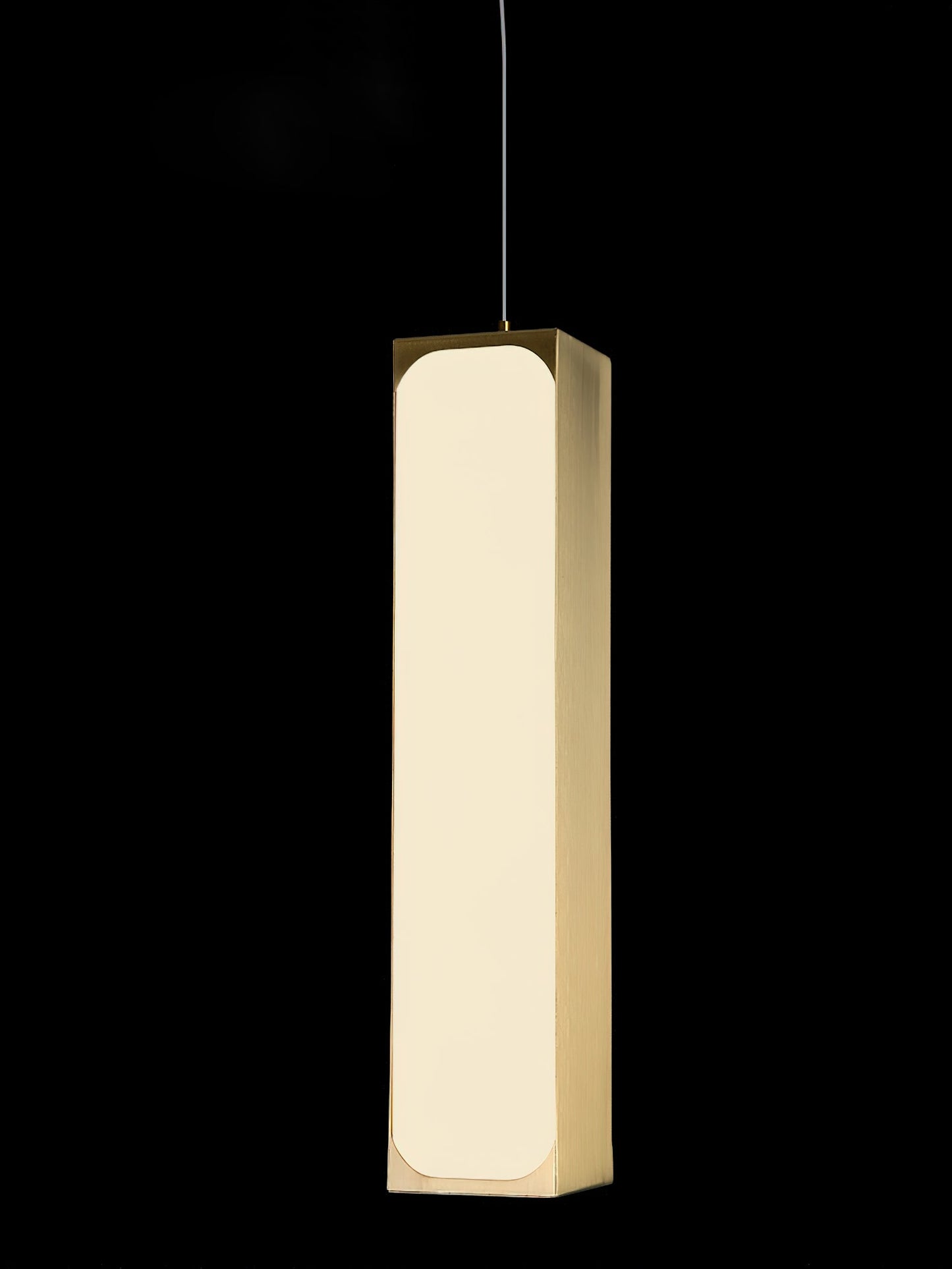 Chaos Alabaster Pendant Light - Minimalist Natural Stone LED Cylinder Drop