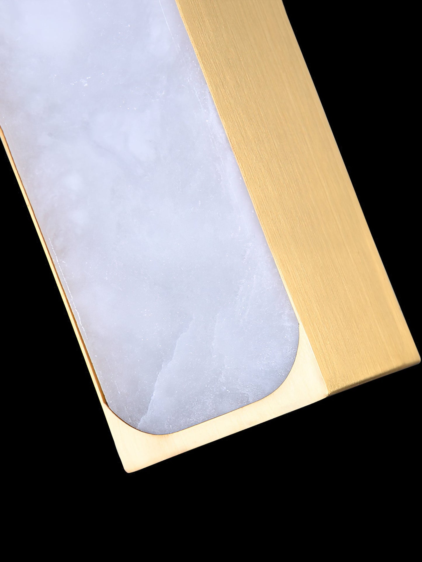 Chaos Alabaster Pendant Light - Minimalist Natural Stone LED Cylinder Drop
