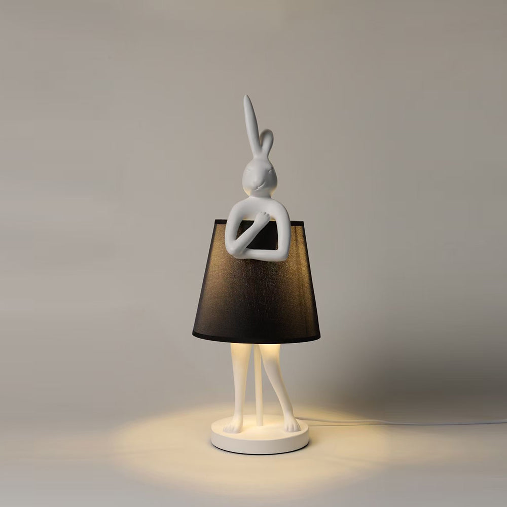 Chester Rabbit Table Lamp - Whimsical Sculptural Resin Animal Lamp