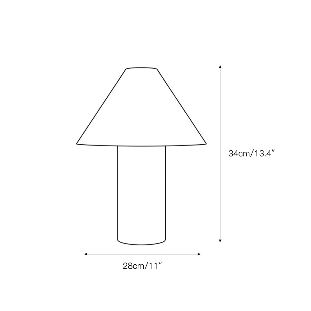Chez Marble Table Lamp - Luxury Natural Marble & Fabric Bedside Light