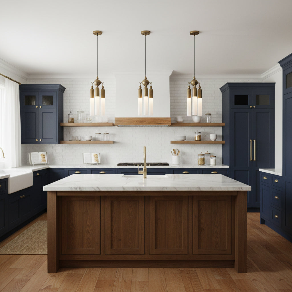 Chrishell Pendant Lamp - Modern Sculptural Aluminum & Acrylic LED Drop